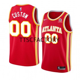 Maillot Basket Homme Atlanta Hawks Personnalisé Nike 2022-23 Icon Edition Rouge Swingman